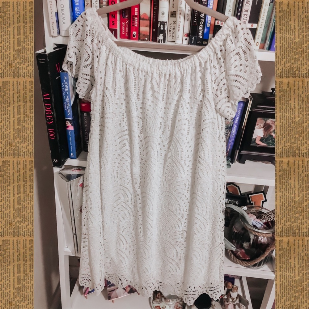 lily pulitzer white lace dress